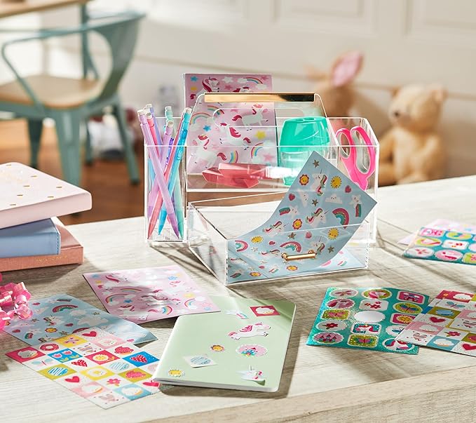 American Greetings 392-Count Bulk Stickers for Kids, Unicorns and Rainbows