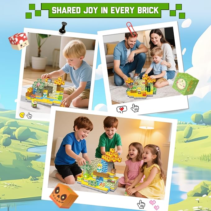 200PCS Magnetic Building Blocks - Light Up Magnetic Blocks Cubes, Stacking Magnet Blocks Building Toys, School STEM Toys for 3 4 5 6 7 8-12 Year Old Toddlers Boys Girls Birthday Thanksgiving Gifts