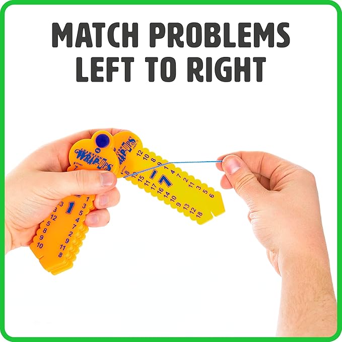 Learning Wrap-Ups Subtraction Keys - Self Correcting Math Tool for Kids Grade Level 1-3
