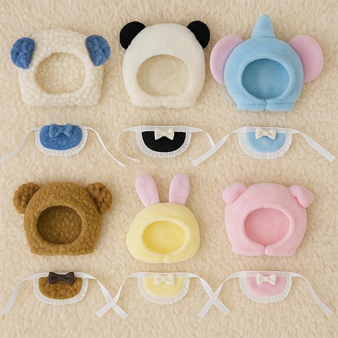 Cute Animal Fashion Set for 17cm Dolls, (Clothing Only, Doll Not Included) Clothing Accessories, Animal Camouflage Clothes, for Replacing Doll Clothes (Pig)
