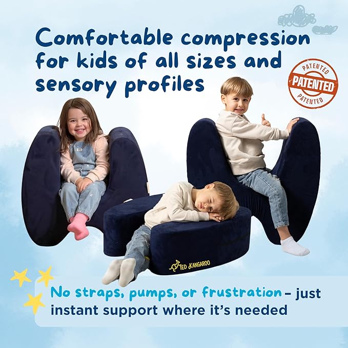 Sensory Soft Squeeze Seat – Calming Compression Chair for Kids with Sensory Needs, Washable Cover, Rocking Design