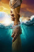 Challenging high Difficulty Jesus 1500 Pieces,give me Your Hand, Wooden Adult Jigsaw Puzzle, Family Entertainment, Relaxation, Decoration and Gift Giving. Jigsaw Size:34.3X22.4 inches
