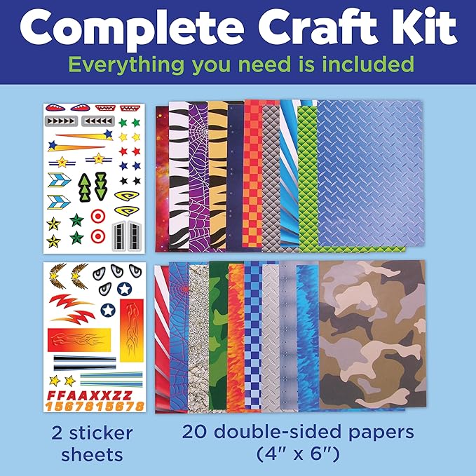 Creativity for Kids Paper Airplane Squadron - Create 20 Paper Airplanes, Crafts for Boys and Girls, Stocking Stuffers and Gift for Boys, Kids Activities (Ages 6+)