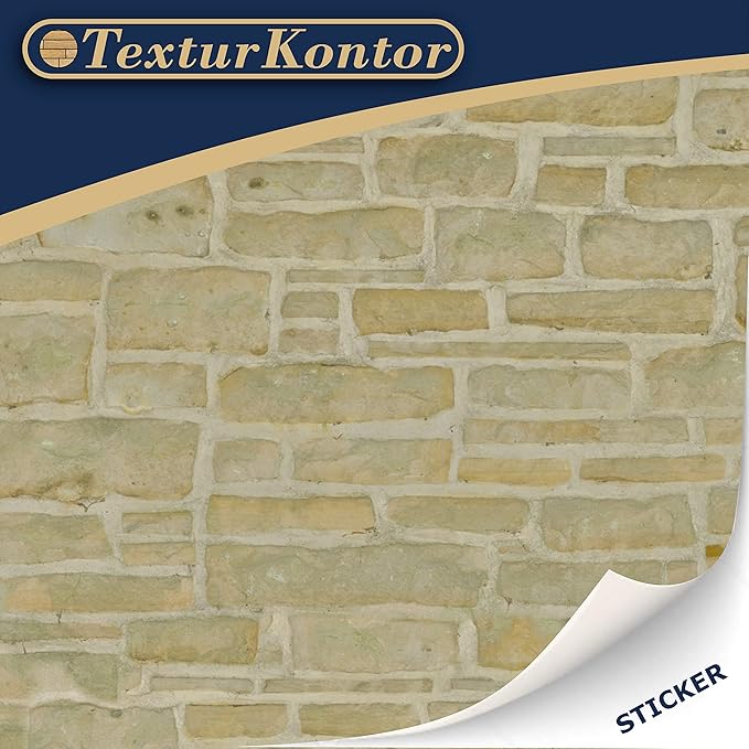 3 Sheets Self-Adhesive Wall Cladding for Dollhouse 1:12 Scale (Limestone)