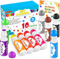 Soucolor Washable Dot Markers for Toddlers Kids Preschool, 10 Colors 2 oz Bingo Daubers Paint Markers Set with 48 Pages Tearable Activity Book for Toddler Arts and Crafts Kits Supplies, Water-Based