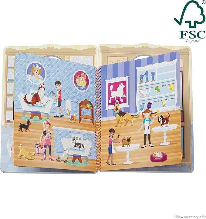 Melissa & Doug Pet Shop Puffy Sticker Set with 115 Reusable Stickers - FSC Certified