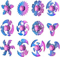 12 Pack Fidget Spinner, Halloween Fidget Spinners Bulk Sensory Fidget Toys for Kids and Adults - Halloween Party Favor Stress Relief Toy and Anxiety Reducer, Goodie Bag Fillers Classroom Prizes