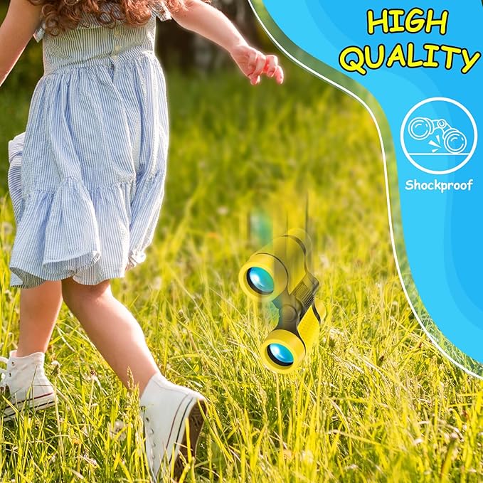 ESSENSON Binoculars for Kids Toys Gifts for Age 3-12 Years Old Boys Girls Kids Telescope Outdoor Toys for Sports and Outside Play, Bird Watching, Birthday Presents