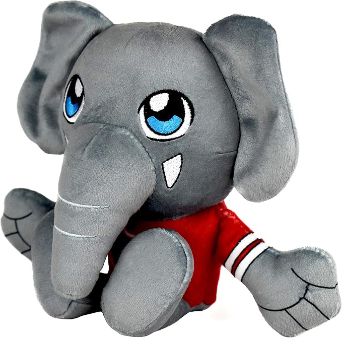 Bleacher Creatures Alabama Crimson Tide Al The Elephant Mascot 8" Kuricha Sitting Plushies- Soft Chibi Inspired Mascot