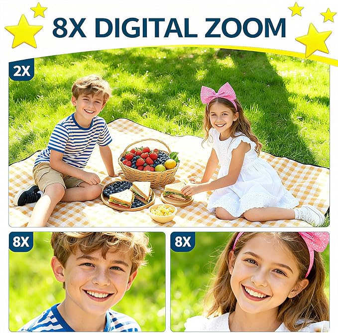 Kids Camera Gifts for 3 4 5 6 7 8 Year Old Girls Toys for Ages 5-7 Toddler Camera for Kids Christmas Birthday Gifts Girls Boys with 32GB SD Card（Pink）