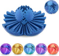 Gear Ball 3D Printed Cube Fidget Toy,Gear Sphere Fidget Toys,Sensory Toys for Stress and Anxiety Relief, Desk Toy Fidget Spinners,Stocking Stuffers for Adults & Kids Gift (Galactic Blue, 3.1 Inch)