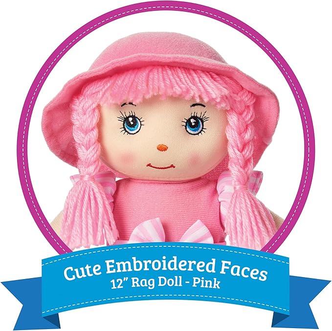 LOVE & HUG Sister Doll 2pc Set 24" Huggable Doll & 12" Little Sisters, Girls Birthday Gift, Baby Dolls, Toddler Doll
