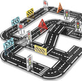 Magnetic Tiles Road Expansion Pack 48 PCS, Magnet Tiles for Kids Ages 3-5 4-8 5-7, Expansion Magnetic Building Blocks Educational STEM Creativity Toys 3+ Year Old Boys & Girls Toddlers Kids Gifts