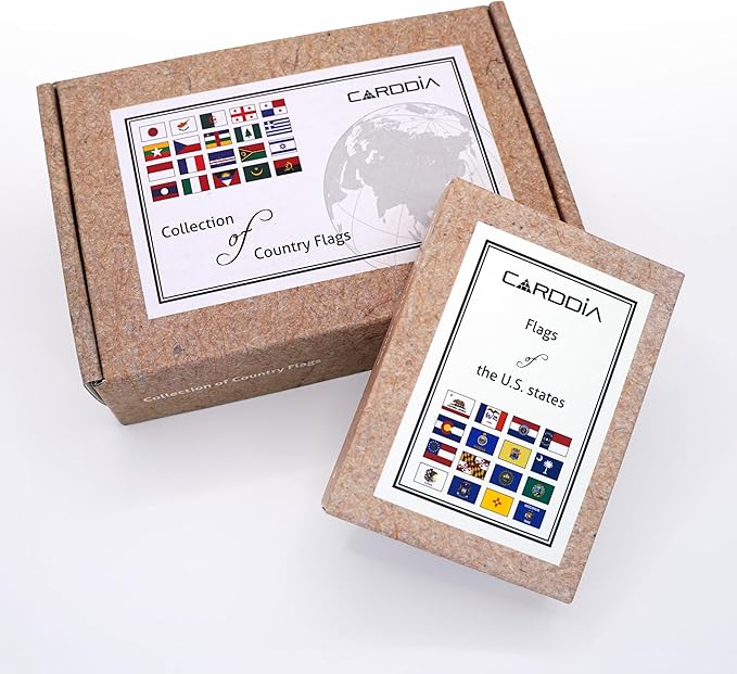 Collection of Country Flags Flash Cards + Flags of U.S. States Flash Cards