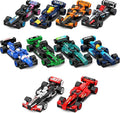 zinat STEM Building Toys Set for Kids Ages 6+, 732Pcs 10-in-1 Racing Car Building Blocks, DIY Assembly Cars Toy Gift for Boys, Girls, Birthday, Christmas