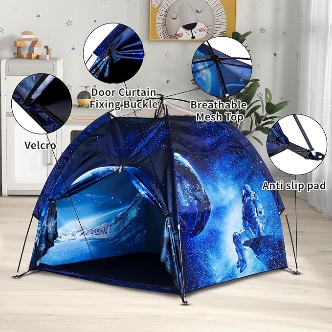 Kids Play Tent Lucky Castle Playhouse for Kid Easy Fun Dome Tent Camping Tent Indoor and Outdoor Imaginative Play Perfect Kid's Gift