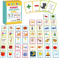 gisgfim 50 Pairs Opposites Memory Matching Game Sight Words Concentration Memory Card Educational Game for Kids Preschool Learning Educational Ages 3-8 A Fun & Fast Gift Activities Matching Games