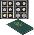 Uncle Paul Coin Album Coin Holder Coin Collection Book for Half Dollar/Small Dollar/50 Pence/Two pounds 60 Pockets CS3706GR