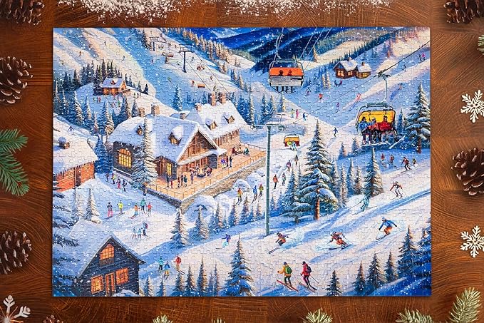 Ski Chalet Getaway | Traditions by Mosaic Puzzles - 1000 Piece Puzzle