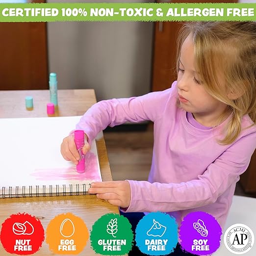 Kwik Stix Solid Tempera Paint Sticks, 96 Colors, Washable Paint Sticks for Kids, Super Quick Drying, Non-Toxic, Allergen Free, Assorted Pack of Classic Colors, Ideal for Kids and Toddlers