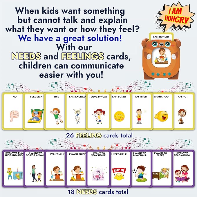 Just Smarty Talking Flash Cards for Toddlers | Alphabet Flash Cards for Kids Ages 2 3 4 5 6 | Speech Therapy and Autism Sensory Toys with Music, Phrases, ABC, Numbers, Sight Words | Pocket Toys