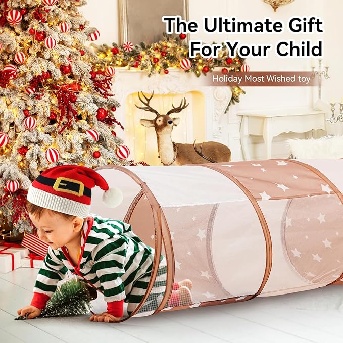 Sumbababy Tunnel Toys for Toddlers: Activity Tunnels for Young Children - Crawl Tunnels for Toddlers and Babies - Pop up Dog Tunnel
