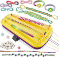 Yolscue Friendship Bracelet Making Kit for Girls,Bracelet Kit Toys,Arts and Crafts for Kids Age 7-12,Best Birthday Gifts Ideas for Ages 7,8,9,10,11,12 Year Old,Kids Bracelet String Toys Set (Yellow)