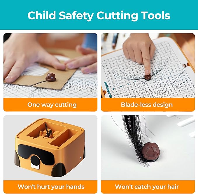 Cardboard Cutter for Kids, Safe DIY Cardboard Construction Tool Kit, Educational Craft Toy for 4+ Boys and Girls, for Creativity Projects 3D Models