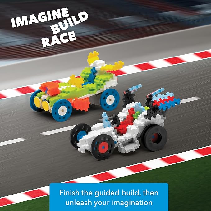 PLUS PLUS - Learn to Build Vehicles, 360 Pieces - Construction Building Stem / Steam Toy, Interlocking Mini Puzzle Blocks for Kids