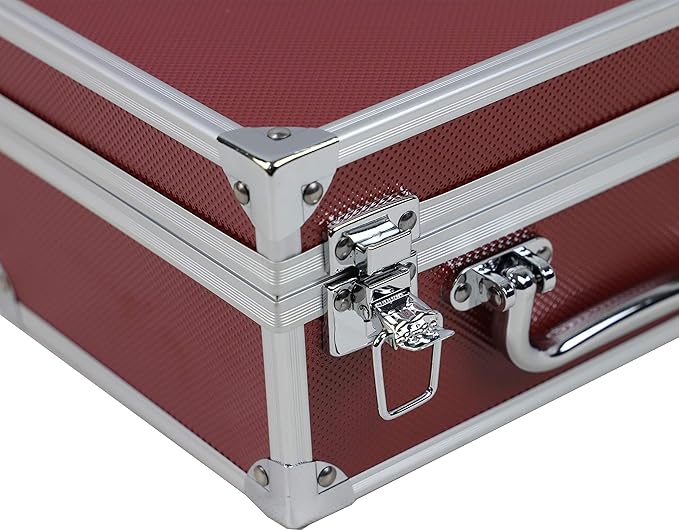 Ursae Minoris Elite Red Aluminum Box with Handle for 30 Certified or Certified-Style Coin Holders NGC, PCGS, ANACS, Elite, Lighthouse, BCW