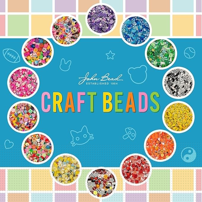 120pcs John Bead 9mm Assorted Green Polymer Clay Craft Beads for Jewelry Bracelet Making