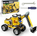 Lucky Doug Stem Building Projects Toys for Kids Boys 8 9 10 11 12 Year Old, Metal Building Construction Model kit, Building Blocks DIY Toy