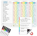 JJPRO Magnetic Chore Chart for Multiple Kids 3 Kids -14.5"x11" Family Chore Chart for Refrigerator, Behavior Chart for Fridge,Dry Erase Chore Chart for Teens