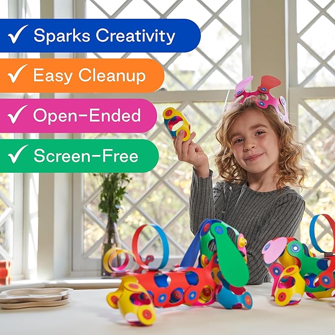 Clixo Wheel Creator Pack, 72 Pieces Pack - Construction Magnet Toy. Flexible, Creative-Boosting Magnetic Building Tiles. Educator-Approved Design for Hours of STEM Play. Multisensory Toy. Age 4-99.