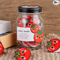 60 PCS Positive Tomato Cards Jar, Emotional Support Jar, Tomato Affirmation Cards, Inspirational Gifts for Women, Cheer Up Gifts, Unique Positive Gift for Women, Teen Girl