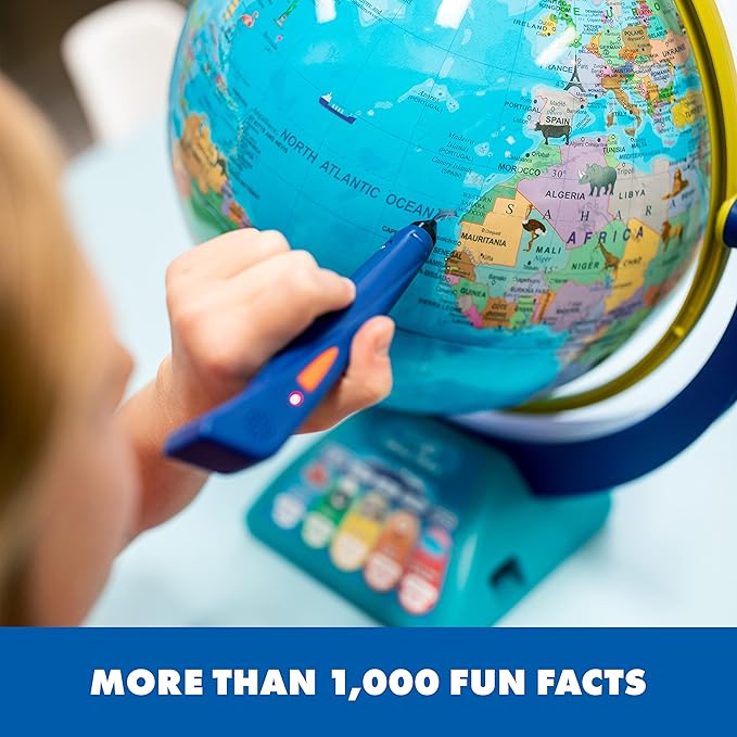 Educational Insights GeoSafari Jr. Talking Globe Featuring Bindi Irwin - Interactive Globe for Children, World Map for Kids, Classroom Geography Resources & Gifts for Boys and Girls Ages 4+
