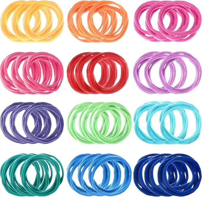 12 Colors Potholder Weaving Loom Loops Bulk Weaving Craft Loops with Multiple Colors for DIY Crafts Supplies Compatible with 7 Inch Weaving Loom(96 Pieces)
