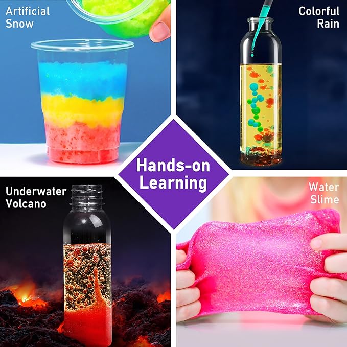 BenBen Science Kits for Kids Age 8-12, 105 Experiments Educational Toy, STEM Toys for 6 7 8 Year Old Boys Girls Christmas Birthday Gift, Science Kits for Kids Age 5-7, Chemistry Set for Homeschooling