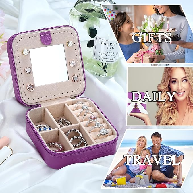 Parima Teen Girl Gifts: Trendy Stuff, Purple Jewelry Box | Travel Must Have | Birthday & Graduation Gifts - Letter B