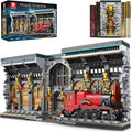 Reobrix Magic Train Booknook Building Set with Lights, Creative Bookends Building Kit 66031, Bookshelf Home Decor, 2795 PCS Book Nook Model Toy Kit, Gift for Teens 14+ and Adults