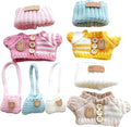 15cm & 17cm Doll Clothes Outfits Set - Premium Dress Up Bundle with Exquisite Accessories | Soft Fabric Fashion Doll Costume for 15-17cm Dolls (3set Yellow+Pink+Khaki)