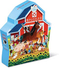 Crocodile Creek 48-Piece Jigsaw Floor Puzzle - Fun Floor Puzzles for Kids Ages 4-8 - Heavy-Duty Shaped Box for Storage - Day at The Farm - 18 x 24 inches Finished