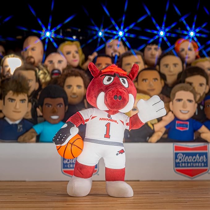 Bleacher Creatures Arkansas Razorbacks Big Red 10" Mascot Plush Figures - A Mascot for Play or Display