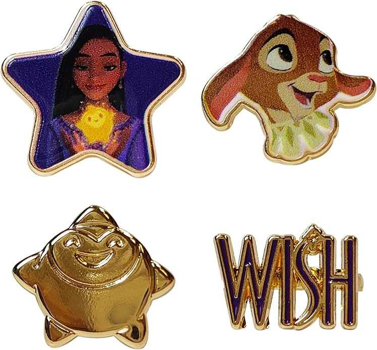 LUV HER Kids Jewelry: 4-Piece Adjustable Rings for Girls, Ring Sets with metal charm Fashion Girls Jewelry Ages 4+