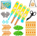 SpringFlower Cardboard Cutter for Kids, 129 PCS Cardboard Tools for Kids, STEM Educational Construction Kit Toys for Boys Girls, DIY Safe Cutting Creative Craft Kit, Gift Birthday for Boys Girls