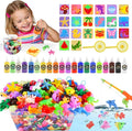 Magic Water Elf Toy Kit, Waters Pets, Aqua Water Gel with 20 Magic Gels and 20 Shape Molds, DIY Squishy Maker Kit, Kids Summer Crafts，Make Your Own Squishies Toys Crafts for Boys & Girls
