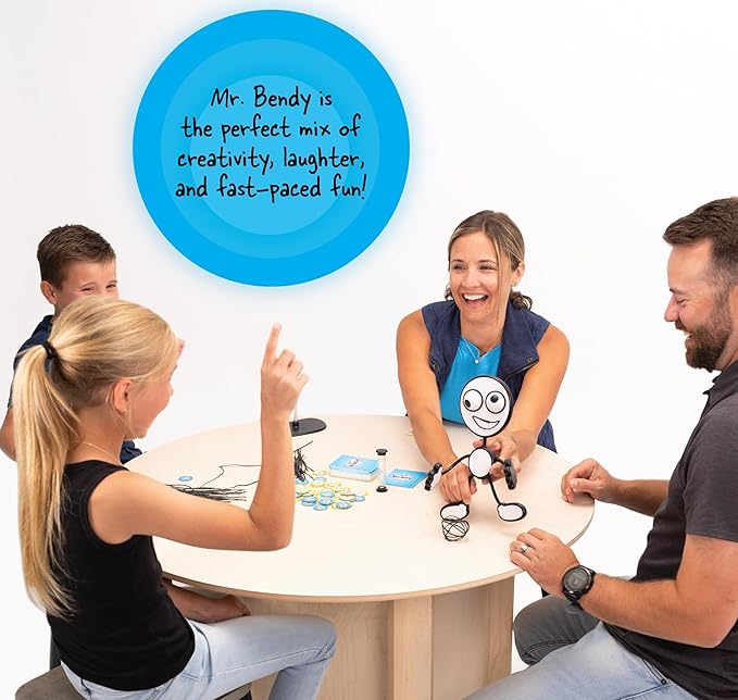 Fat Brain Toys Mr. Bendy - Craft, Bend, & Guess! Party Game for Kids & Adults