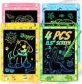 4 Pack LCD Writing Tablet for Kids, 8.5 Inch Colorful Doodle Board Drawing Pad, Party Favor Educational Learning School Prize Birthday Gifts for Boys Girls Age 3 4 5 6 7 8