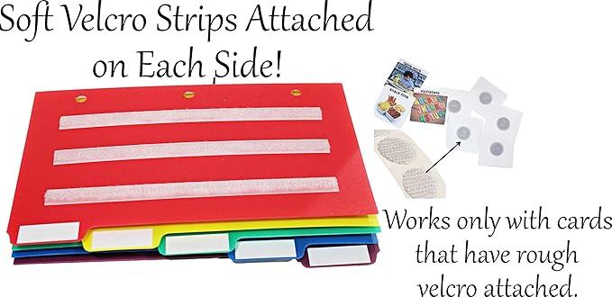 Smile4autism Small 5x8” Tools Perfect to Keep Your Loose Visual Picture Cards Organized. Autism, ABA, ADHD, Language & Apraxia Aspergers