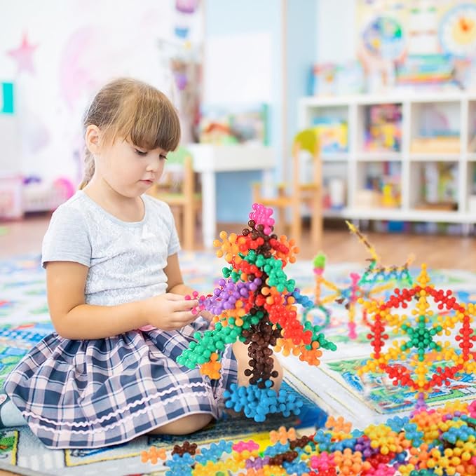 TOMYOU 200 Pieces Building Blocks Kids STEM Toys Educational Discs Sets Interlocking Solid Plastic for Preschool Boys and Girls Aged 3+, Safe Material Creativity